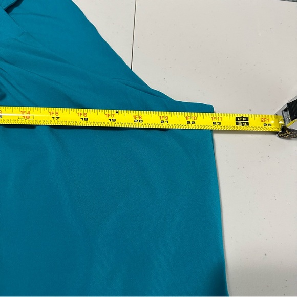 Jennifer Lopez Blouse Women’s Sz XL Halter High Neck Pleated Sleeveless Tank Top - Picture 9 of 10